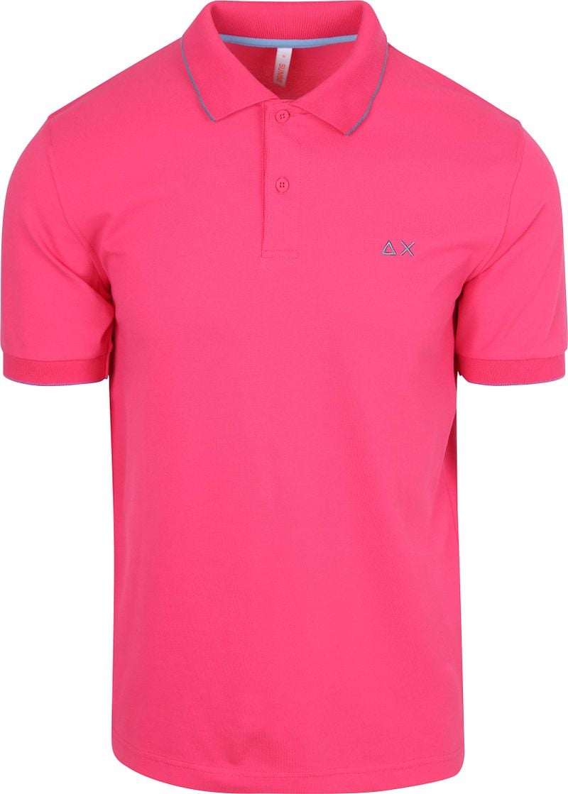 Sun68 Poloshirt Small Stripe Collar Rosa - Größe XL von Sun68