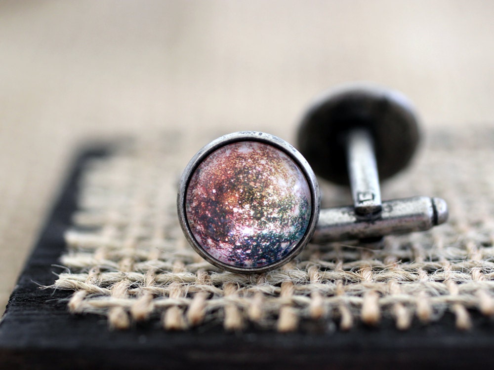 Callisto Manschettenknöpfe, Jupiter Manschettenknöpfe Planeten, Weltraum, Wissenschaft, Weltraum Schmuck, Trauzeugen von SunAndStarsJewelry
