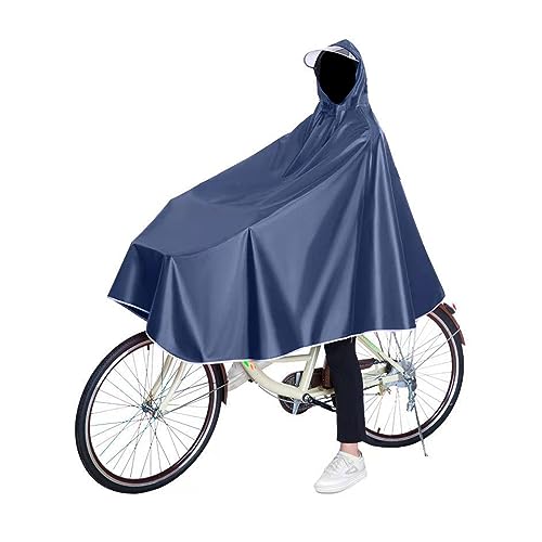 Fahrrad Regenponcho Unisex Radfahren Regen Poncho mit Kapuze, Wiederverwendbar Wasserdicht Wasserdicht Atmungsaktiv Reflektierend Portable Regencape für Fahrräder, Mountainbikes, Elektrofahrräder von SunBeautiful