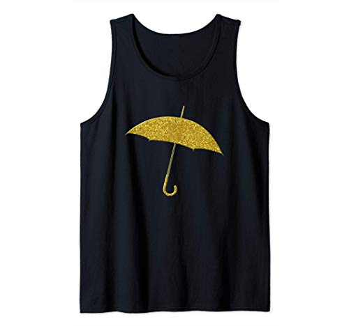 Regenschirm, Goldener Regen gelb Vintage-Symbol Tank Top von SunFrot