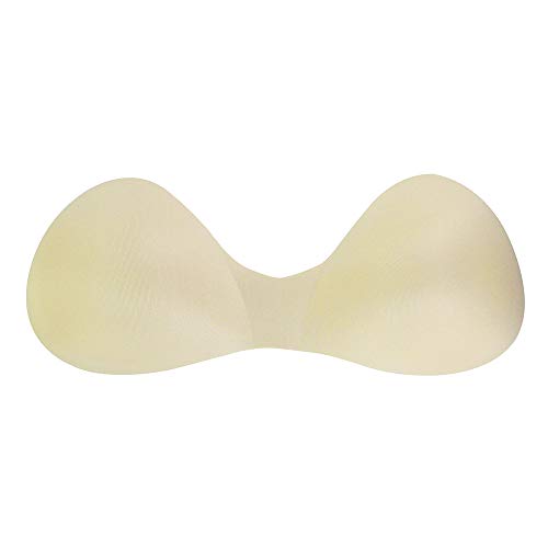 2 Stück weiß khaki schwarz Push Up BH Cup Brust Pads Nähen in BH Soft Foam Cup für Bikini Pads Einsatz Braut BH Gr. One size, khaki von Sunbe Shines