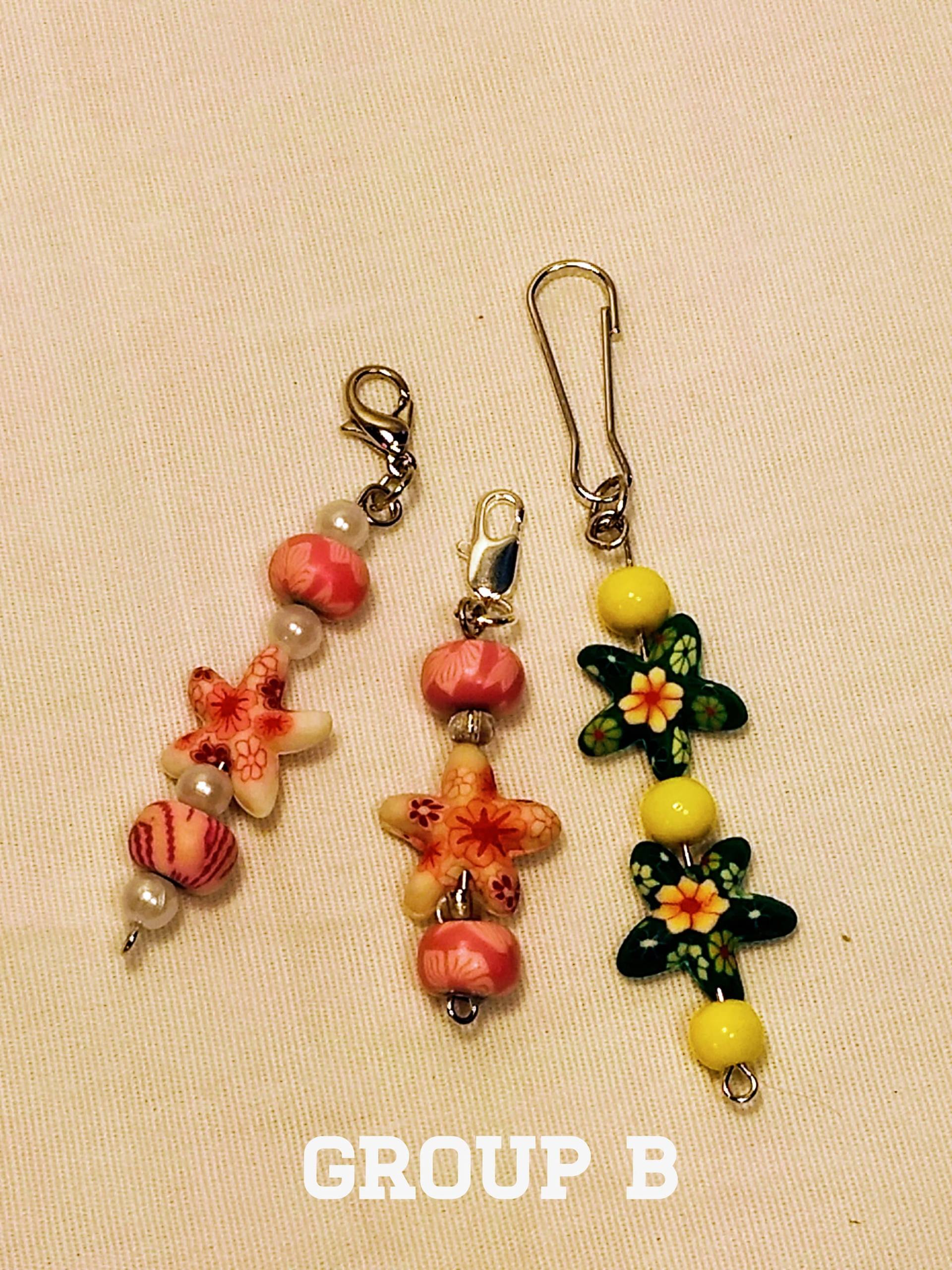 Handgefertigte Perlen Zipper Pull Charms 3Er Set von SunburstSewing