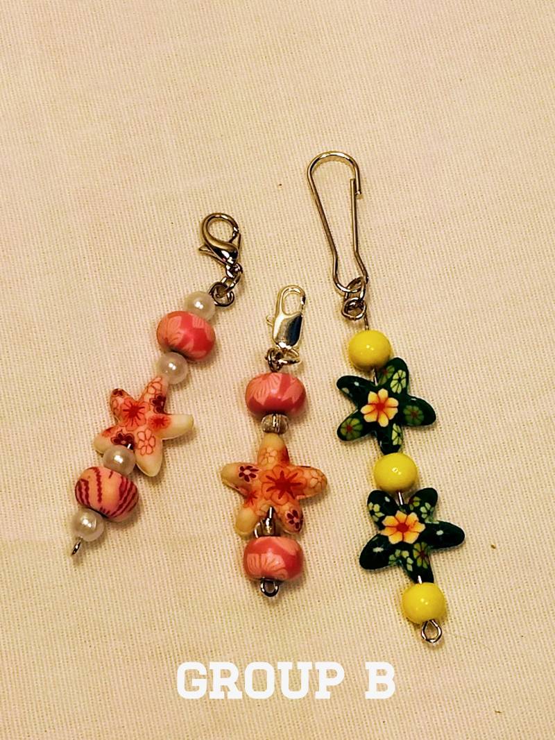 Handgefertigte Perlen Zipper Pull Charms 3Er Set von SunburstSewing