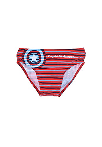 Sun City Avengers Captain America Badehose Badeslip Rot (128) von Suncity