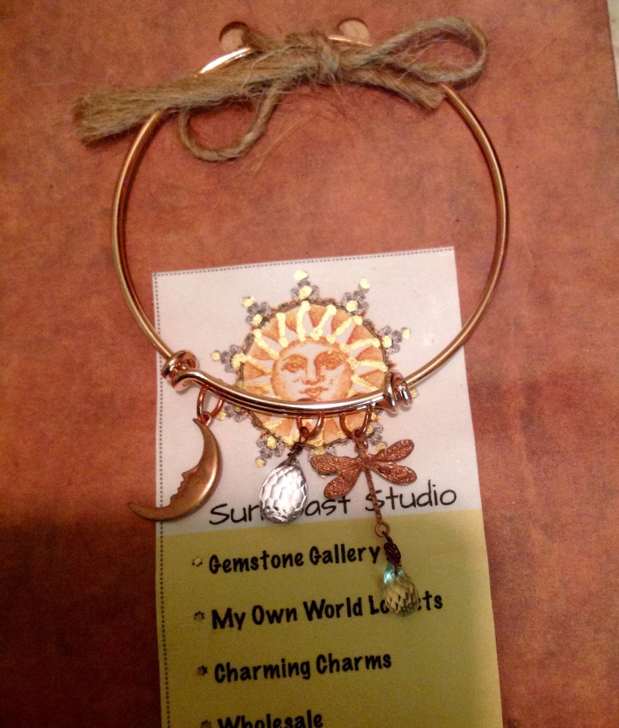 Kupfer Topaz Libelle Armband von SuncoastStudio