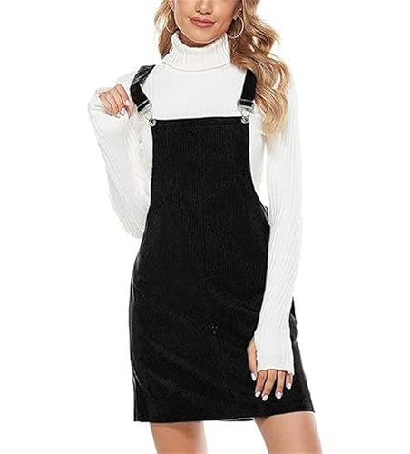 Damen Latzkleid aus Cord mit verstellbarem Träger Mini Latzkleid mit Hosenträgern Damen Latzkleid aus Cord mit verstellbarem Träger Mini Latzkleid mit Hosenträgern von Suncolour