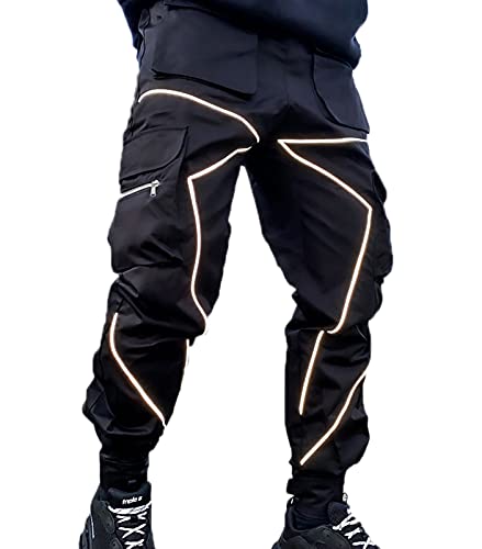 Herren Cargo Combat Trousens Herren Military Heavy Duty Pants Loose Fit Hose mit Mehreren Taschen Streetwear von Suncolour