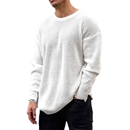 Herren Strickpullover Pullover Herren Slim Fit Strickpullover Classic White Thermal Tops Größe S M L XL 2XL 3XL Herren Strickpullover Pullover Herren Slim Fit Strickpullover Classic White Thermal Tops Größe S M L XL 2XL 3XL von Suncolour
