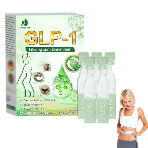 CrazyLeaf GLP-1 Lösung zum Einnehmen, Professional GLP-1 Orale Flüssigkeit, Natural CrazyLeaf GLP1 Orale Lösung für Frauen & Männer (1 Pack) von Suncy