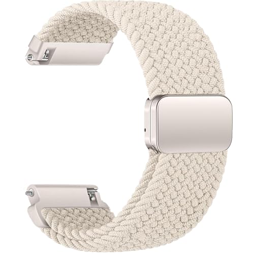 Sundara 18mm Nylon Gewebtes Armband Kompatibel mit Garmin Vivoactive 4S/Garmin Vivomove 3S/Venu 3S/Venu 2S/Forerunner 255s/255s Music/265s Uhrenarmband Unisex von Sundara