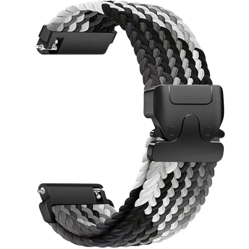 Sundara 18mm Nylon Web Armband für Vivoactive 4S / Vivomove 3S / Venu 3S / Venu 2S / Forerunner 255s / 255s Music / 265s Weiches Nylon Schnellwechsel Web armband Unisex von Sundara