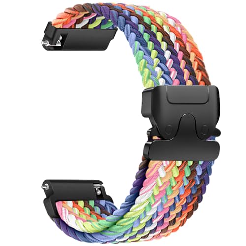 Sundara 18mm Nylon Web Armband für Vivoactive 4S / Vivomove 3S / Venu 3S / Venu 2S / Forerunner 255s / 255s Music / 265s Weiches Nylon Schnellwechsel Web armband Unisex von Sundara
