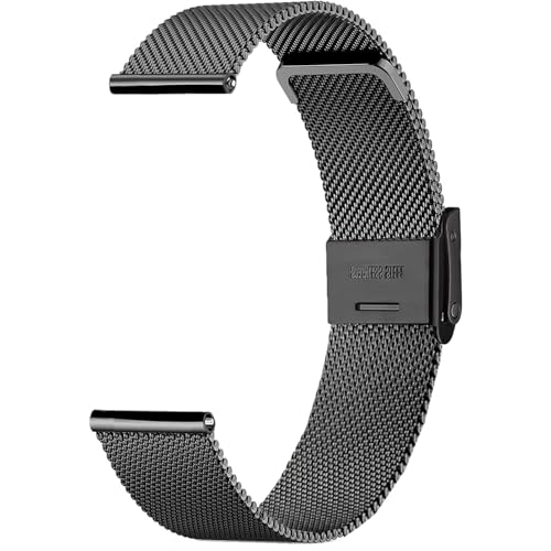 Sundara 19mm Edelstahl Milanese Mesh Armband uhr Band Kompatibel mit Veryfitpro ID205L für GRV FC1 IDW15 ID205S ID205G ID215G ID216 ID205L YM205L Uwatch3 Ufit GT Band Schnellwechselband Unisex von Sundara