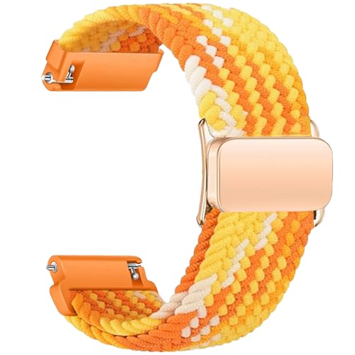 Sundara 19mm Magnetisch Gewebt Armband für Veryfitpro ID205L Geeignet für GRV FC1 IDW15 ID205S ID205G ID215G ID216 ID205L YM205L Uwatch3 Ufit Elastisch Nylon Weich Sport Stretch Armband für Unisex von Sundara