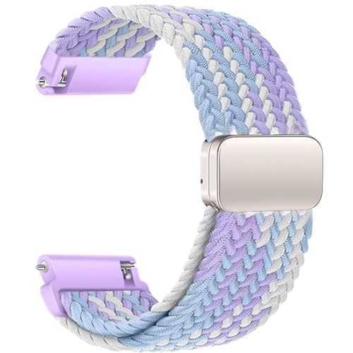 Sundara 19mm Nylon Gewebtes Uhr Armband für Veryfitpro ID205L Elastisches Uhrarmband für GRV FC1 IDW15 ID205S ID205G ID215G ID216 ID205L YM205L Uwatch3 Ufit GT BV205L TE021 SW020 SW021 Uhrarmband von Sundara