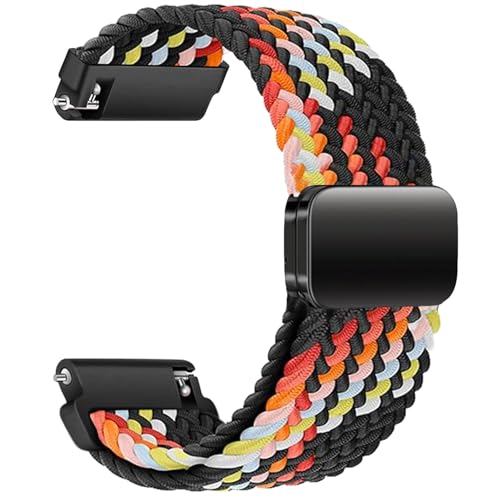 Sundara 19mm Nylon Gewebtes Uhr Armband für Veryfitpro ID205L Elastisches Uhrarmband für GRV FC1 IDW15 ID205S ID205G ID215G ID216 ID205L YM205L Uwatch3 Ufit GT BV205L TE021 SW020 SW021 Uhrarmband von Sundara