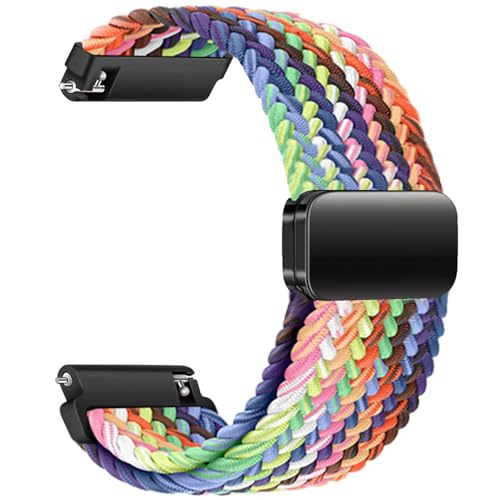 Sundara 19mm Nylon Gewebtes Uhr Armband für Veryfitpro ID205L Elastisches Uhrarmband für GRV FC1 IDW15 ID205S ID205G ID215G ID216 ID205L YM205L Uwatch3 Ufit GT BV205L TE021 SW020 SW021 Uhrarmband von Sundara