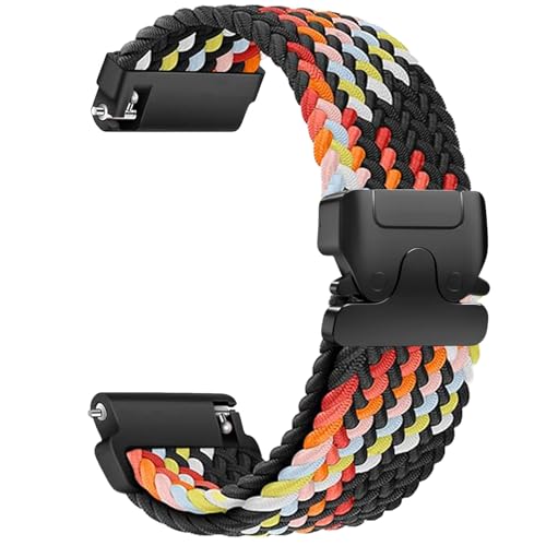 Sundara 20 mm Nylon Gewebt Armband für Samsung Galaxy Watch 7 6 5 4 40mm 44mm/4/6Classic 46mm 42mm 47mm 43mm/FE/5 Pro/Garmin Vivoactive 5 3 6/Forerunner 55 245/Venu sq 2 Armband Unisex von Sundara