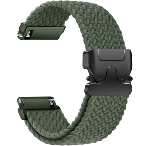 Sundara 20 mm Nylon Gewebt Armband für Samsung Galaxy Watch 7 6 5 4 40mm 44mm/4/6Classic 46mm 42mm 47mm 43mm/FE/5 Pro/Garmin Vivoactive 5 3 6/Forerunner 55 245/Venu sq 2 Armband Unisex von Sundara