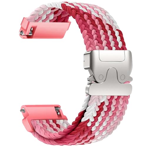 Sundara 20 mm Nylon Gewebt Armband für Samsung Galaxy Watch 7 6 5 4 40mm 44mm/4/6Classic 46mm 42mm 47mm 43mm/FE/5 Pro/Garmin Vivoactive 5 3 6/Forerunner 55 245/Venu sq 2 Armband Unisex von Sundara