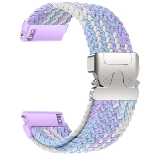 Sundara 20 mm Nylon Gewebt Armband für Samsung Galaxy Watch 7 6 5 4 40mm 44mm/4/6Classic 46mm 42mm 47mm 43mm/FE/5 Pro/Garmin Vivoactive 5 3 6/Forerunner 55 245/Venu sq 2 Armband Unisex von Sundara