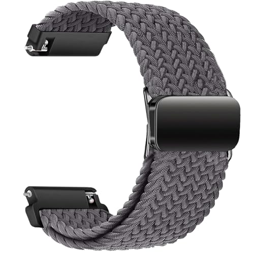 Sundara 20 mm gewebtes Nylon Uhren Armband für Samsung Galaxy Watch 7 6 5 4 40 mm 44 mm/6 4 Classic 46 mm 42 mm 47 mm 43 mm/FE/5 Pro/45 mm/Garmin Vivoactive 5 3 6/Forerunner 55 245/Venu Armband Unisex von Sundara