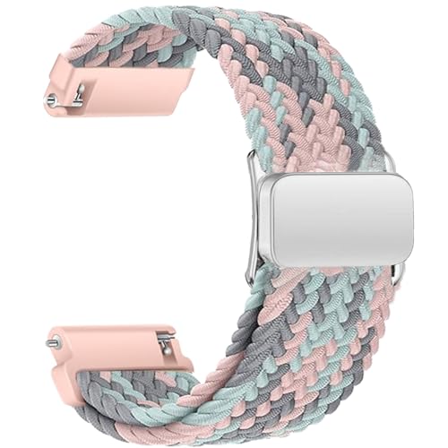 Sundara 20 mm gewebtes Nylon Uhren Armband für Samsung Galaxy Watch 7 6 5 4 40 mm 44 mm/6 4 Classic 46 mm 42 mm 47 mm 43 mm/FE/5 Pro/45 mm/Garmin Vivoactive 5 3 6/Forerunner 55 245/Venu Armband Unisex von Sundara