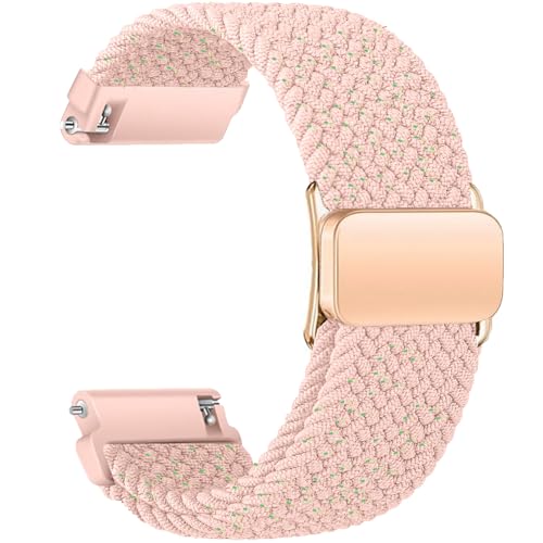 Sundara 20 mm gewebtes Nylon Uhren Armband für Samsung Galaxy Watch 7 6 5 4 40 mm 44 mm/6 4 Classic 46 mm 42 mm 47 mm 43 mm/FE/5 Pro/45 mm/Garmin Vivoactive 5 3 6/Forerunner 55 245/Venu Armband Unisex von Sundara