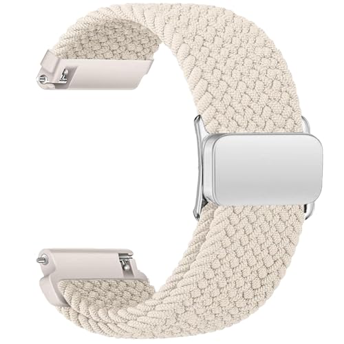 Sundara 20 mm gewebtes Nylon Uhren Armband für Samsung Galaxy Watch 7 6 5 4 40 mm 44 mm/6 4 Classic 46 mm 42 mm 47 mm 43 mm/FE/5 Pro/45 mm/Garmin Vivoactive 5 3 6/Forerunner 55 245/Venu Armband Unisex von Sundara