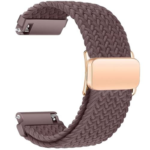 Sundara 20 mm gewebtes Nylon Uhren Armband für Samsung Galaxy Watch 7 6 5 4 40 mm 44 mm/6 4 Classic 46 mm 42 mm 47 mm 43 mm/FE/5 Pro/45 mm/Garmin Vivoactive 5 3 6/Forerunner 55 245/Venu Armband Unisex von Sundara
