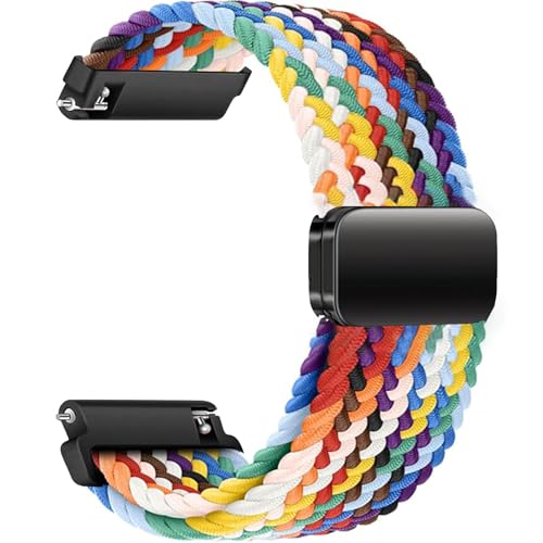 Sundara 20mm Nylongewebtes Armband für Samsung Galaxy Watch 7 6 5 4 40mm 44mm/6 4 Classic 46mm 42mm 47mm 43mm/FE/5 Pro/45mm/Garmin Vivoactive 5 3 6/Forerunner 55 245/Venu sq 2 Armband, Unisex von Sundara