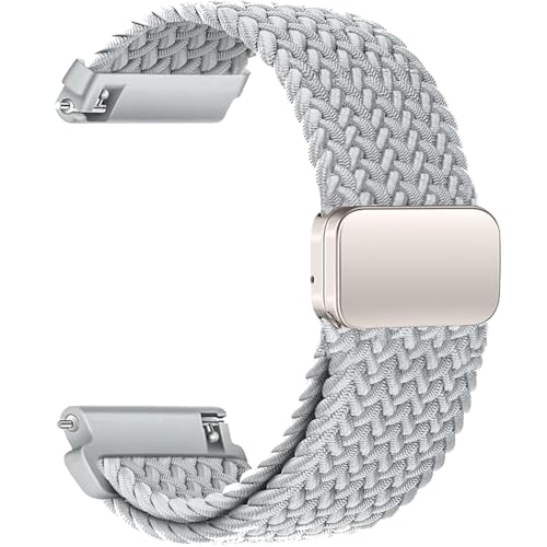 Sundara 20mm Nylongewebtes Armband für Samsung Galaxy Watch 7 6 5 4 40mm 44mm/6 4 Classic 46mm 42mm 47mm 43mm/FE/5 Pro/45mm/Garmin Vivoactive 5 3 6/Forerunner 55 245/Venu sq 2 Armband, Unisex von Sundara