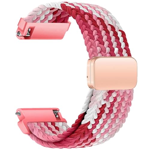 Sundara 20mm Nylongewebtes Armband für Samsung Galaxy Watch 7 6 5 4 40mm 44mm/6 4 Classic 46mm 42mm 47mm 43mm/FE/5 Pro/45mm/Garmin Vivoactive 5 3 6/Forerunner 55 245/Venu sq 2 Armband, Unisex von Sundara