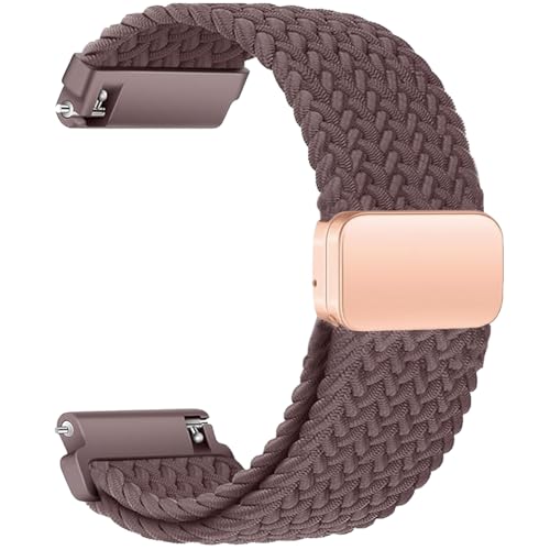 Sundara 20mm Nylongewebtes Armband für Samsung Galaxy Watch 7 6 5 4 40mm 44mm/6 4 Classic 46mm 42mm 47mm 43mm/FE/5 Pro/45mm/Garmin Vivoactive 5 3 6/Forerunner 55 245/Venu sq 2 Armband, Unisex von Sundara