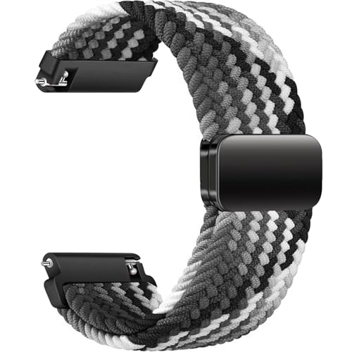 Sundara 22mm Gewebter Nylon Uhr Armband für Garmin Venu 2 3/Forerunner 255 265/Vivoactive 4/Instinct 2/Samsung Galaxy Watch 3 45mm/Galaxy 46mm/Gear S3 Frontier/Huawei GT4/GT3/GT2 46mm Unisex von Sundara