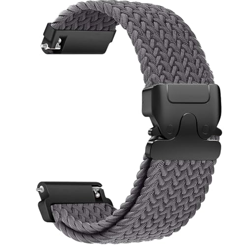 Sundara 22mm gewebte Nylon Uhren Armband für Garmin Venu 2 3/Forerunner 255 265/Vivoactive 4/Instinct 2/Samsung Galaxy Watch 3 45mm/Galaxy 46mm/Gear S3 Frontier/Huawei GT4/GT3/GT2 46mm Unisex von Sundara