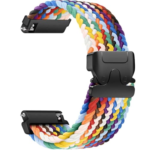 Sundara Nylon Web Armband uhrband für Veryfitpro ID205L 19 mm elastisches Uhren armband für GRV FC1 IDW15 ID205S ID205G ID215G ID216 ID205L YM205L Uwatch3 Ufit BV205L TE021 SW020 SW021 von Sundara