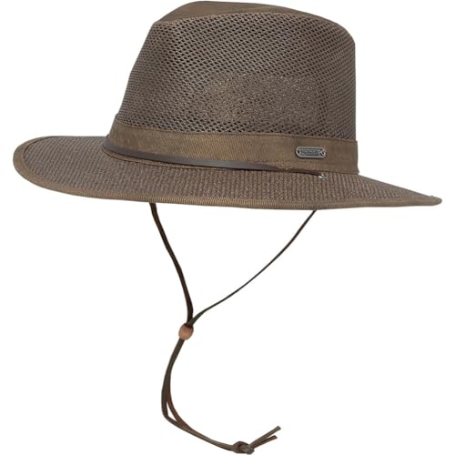 Sunday - EasyBreezer Hat - Unisex Sonnenhut mit Kinnriemen, Größe:L, Farbe SA:Tobacco Brown von Sunday Afternoons