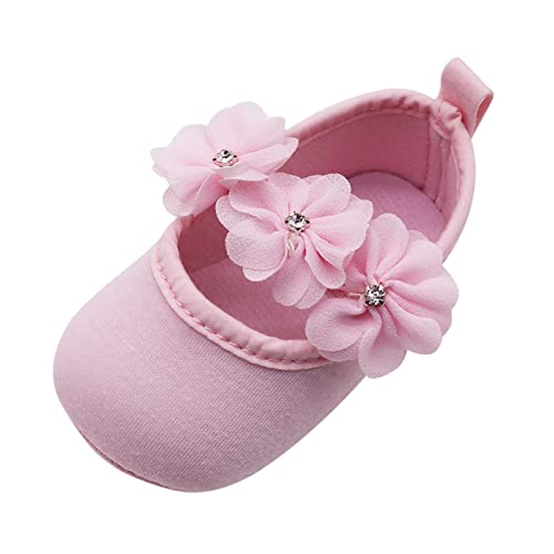 Unisex Neugeborenen Baby Schuhe, Sunday Säugling Mädchen Jungen Krabbelschuhe Herbst Krippeschuhe Turnschuhe Rutschfest Ballerinas Taufschuhe Baby Geschenk 0-18 Monate (Rosa-2, 0-6 Monate) von Sunday_Babykleidung