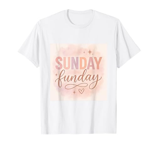 Lustiger Spruch zum Trinken am Sonntag, Geschenk für Mama und Papa T-Shirt von Sunday Funday Designs