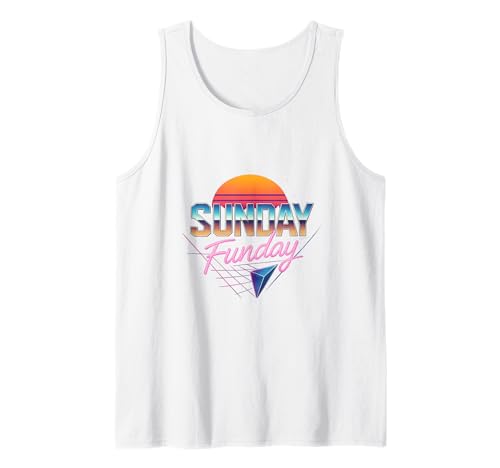 Lustiger Spruch zum Trinken am Sonntag, Geschenk für Mama und Papa Tank Top von Sunday Funday Designs