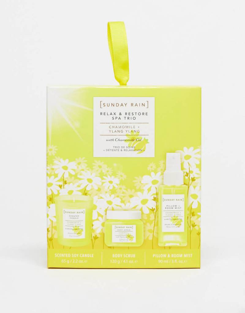 Sunday Rain - Relax & Restore - 3er-Set Körperpflege mit Kamille und Ylang Ylang-Keine Farbe von Sunday Rain