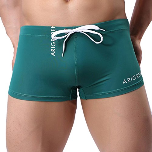 Kordelzug Kurz Hosen Herren, Sunday Neue Herren Boxershorts Schwimmen Badeshorts Badehose Sports Outdoor Badehose (Grün, M) von Sunday_Unterhose Herren