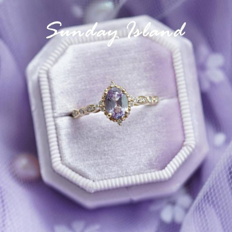 Vintage Alexandrit Verlobungsring Lab Ehering Farbwechsel Oval Cut Rose Gold Vintage Alexandrit Verlobungsring Lab Ehering Farbwechsel Oval Cut Rose Gold von SundayIslandJewelry