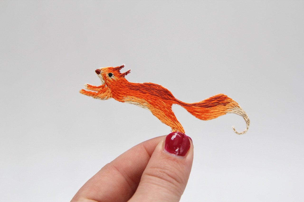 Eichhörnchen Aufnäher - Niedliche Aufbügler Spiegelbild Gesticktes Motiv Abzeichen Applikation Kleidung 71 Eichhörnchen Aufnäher - Niedliche Aufbügler Spiegelbild Gesticktes Motiv Abzeichen Applikation Kleidung 71 von SundayStudioUK
