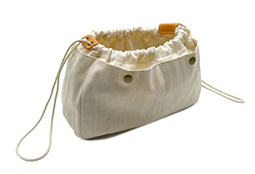 SundayZaZa Canvas-Handtaschen-Organizer, robuste Handtaschen-Organizer-Tasche im Beutel, 6 Taschen, 3 Größen - M von SundayZaZa