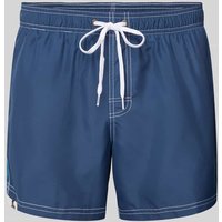 Sundek Regular Fit Badeshorts mit angedeutetem Eingriff in Marine, Größe XXL von Sundek