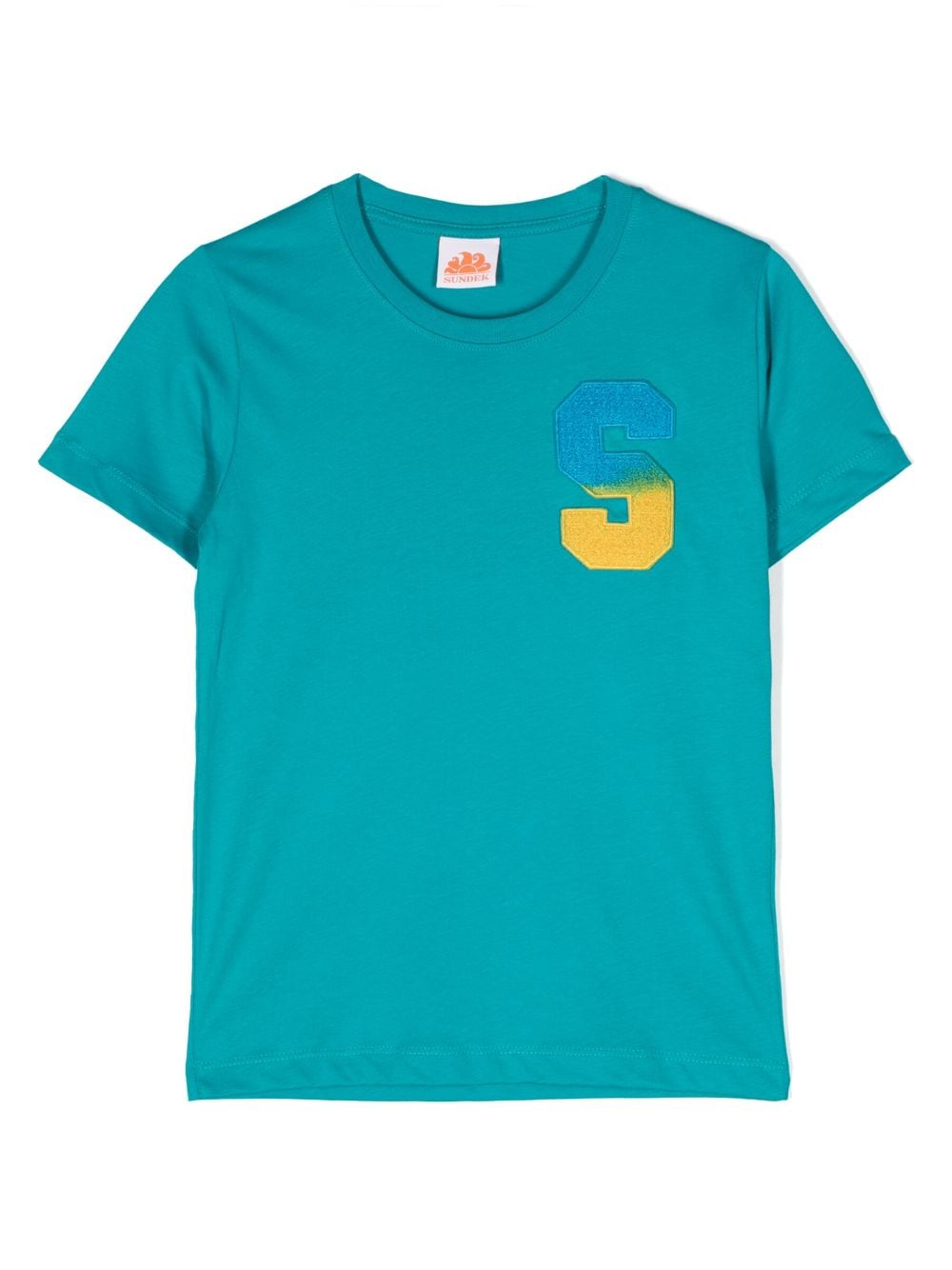 Sundek T-Shirt mit Logo-Patch - Blau von Sundek