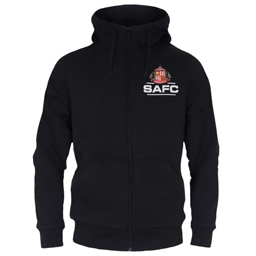 Sunderland AFC - Herren Fleece-Kapuzenjacke mit Reißverschluss - Offizielles Merchandise - Geschenk für Fußballfans - XXL von Sunderland AFC