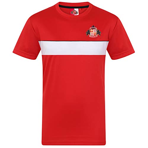 Sunderland AFC - Herren Trainingstrikot aus Polyester - Offizielles Merchandise - Geschenk für Fußballfans - Rot - L von Sunderland AFC